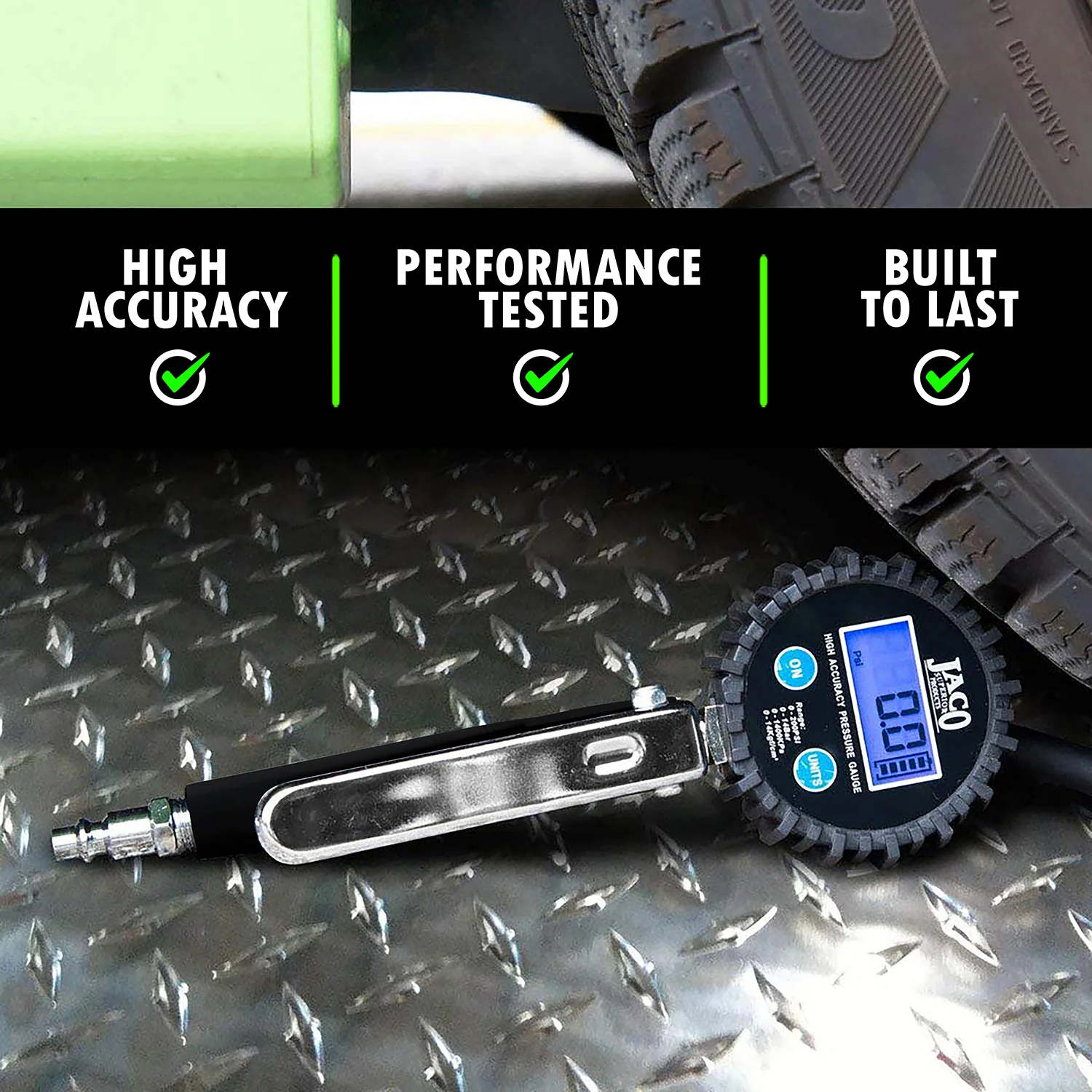 FlowPro® 2.0 Digital Tire Inflator with Pressure Gauge - 200 PSI - Image 8